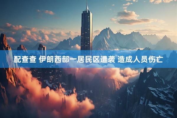 配查查 伊朗西部一居民区遭袭 造成人员伤亡